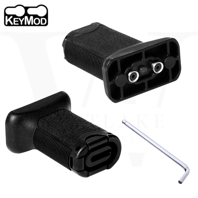 Tactical Keymod Foregrip Vertical Angel Short Grip with Storage Black or Tan - West Lake Tactical