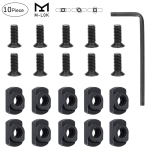 10 Pack M-LOK Screw and Nut Replacement Set for Rail Sections - with Wrench - West Lake Tactical