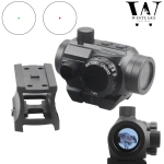 Tactical Reflex Red Green Dot Sight Scope with Dual Rail Mounts Black