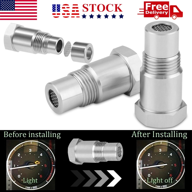 Oxygen O2 Sensor Spacer Adapter Bung Catalytic Converter Fix Check Engine Light