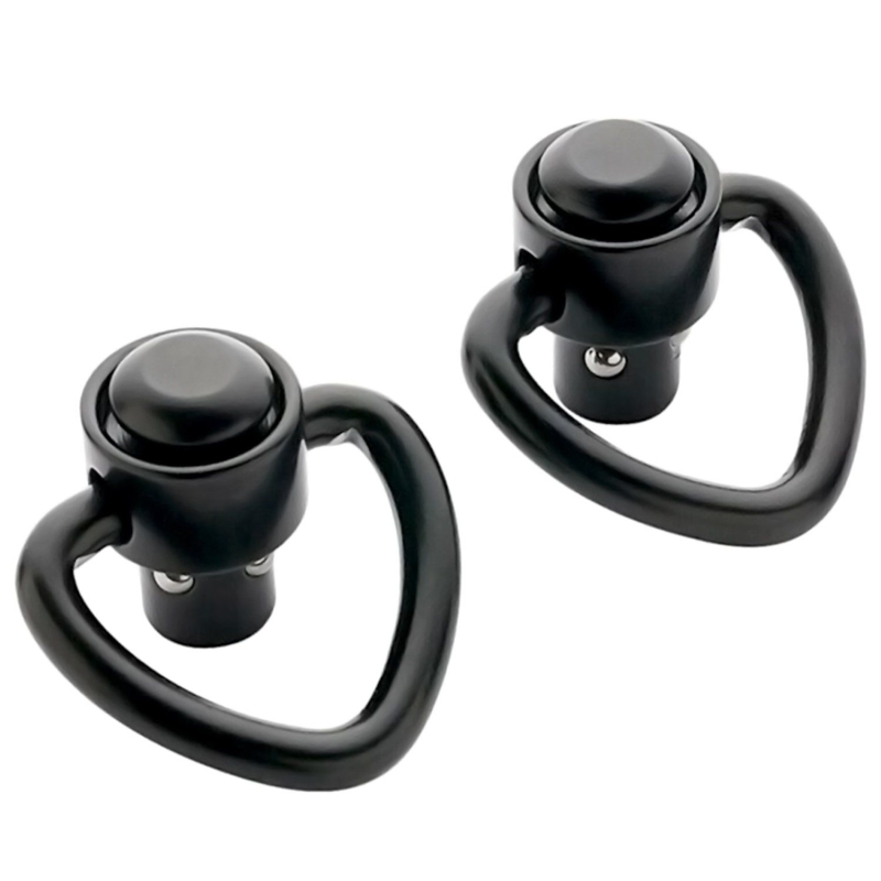 2 PCS Quick Detach D-Loop Set 1" Heavy Duty QD Sling Swivels with Push Button
