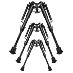 6" to 9" Carbon Fiber Adjustable Spring Return Hunting Rifle Bipod