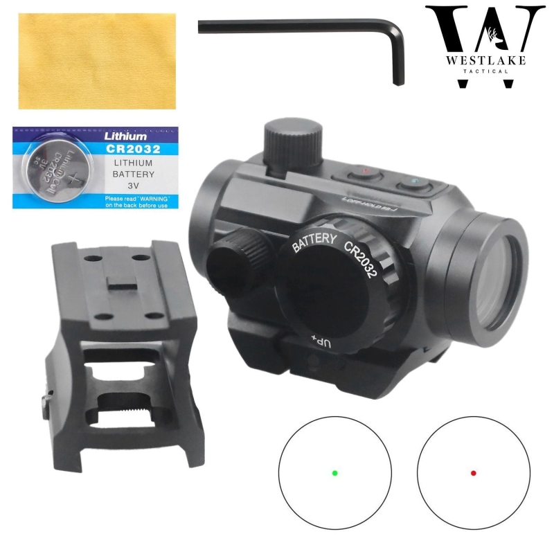 10_eb4ccf42-eb5a-4c12-b1d5-6376bf38dd04 Tactical Reflex Red Green Dot Sight Scope with Dual Rail Mounts Black