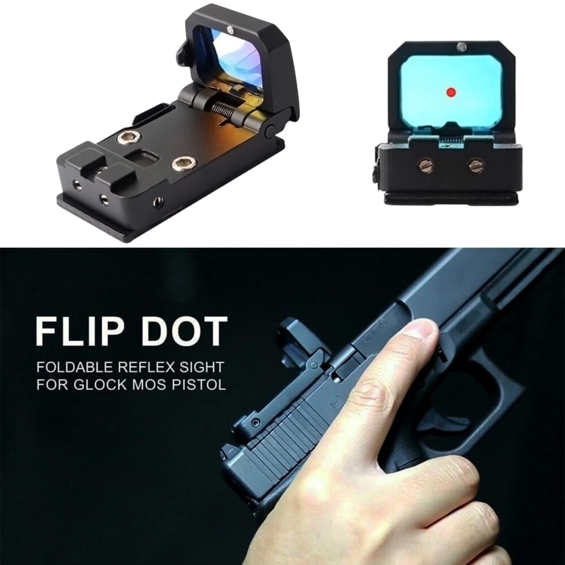 Mini Folding Flip Up Red Dot Sight Holographic Reflex Sight RMR For Glock Pistol | West Lake Tactical