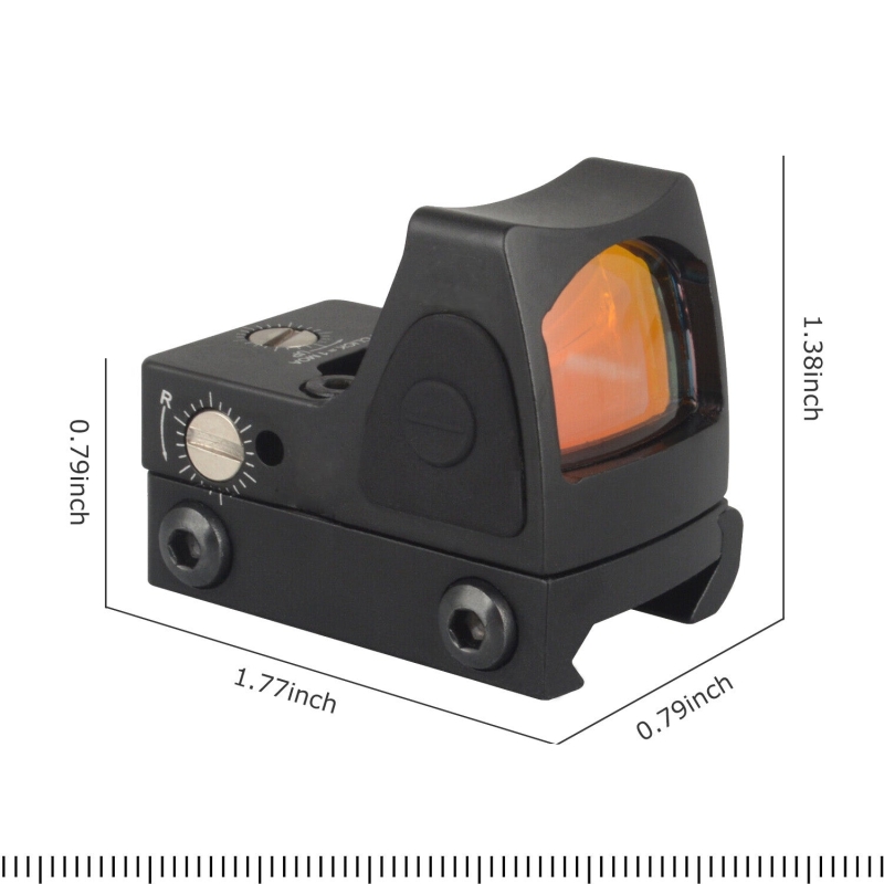 Mini Red Dot Sight Collimator for Glock / Rifle Reflex Sight Scope Fit 20mm | West Lake Tactical