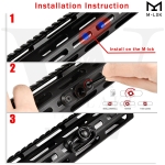 Single Point Gun Rifle Sling Bungee Strap w/ M-LOK Quick Release QD Sling Swivel | West Lake Tactical