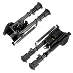 6" to 9" Carbon Fiber Adjustable Spring Return Hunting Rifle Bipod