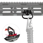 Single Point Gun Rifle Sling Bungee Strap w/ M-LOK Quick Release QD Sling Swivel | West Lake Tactical