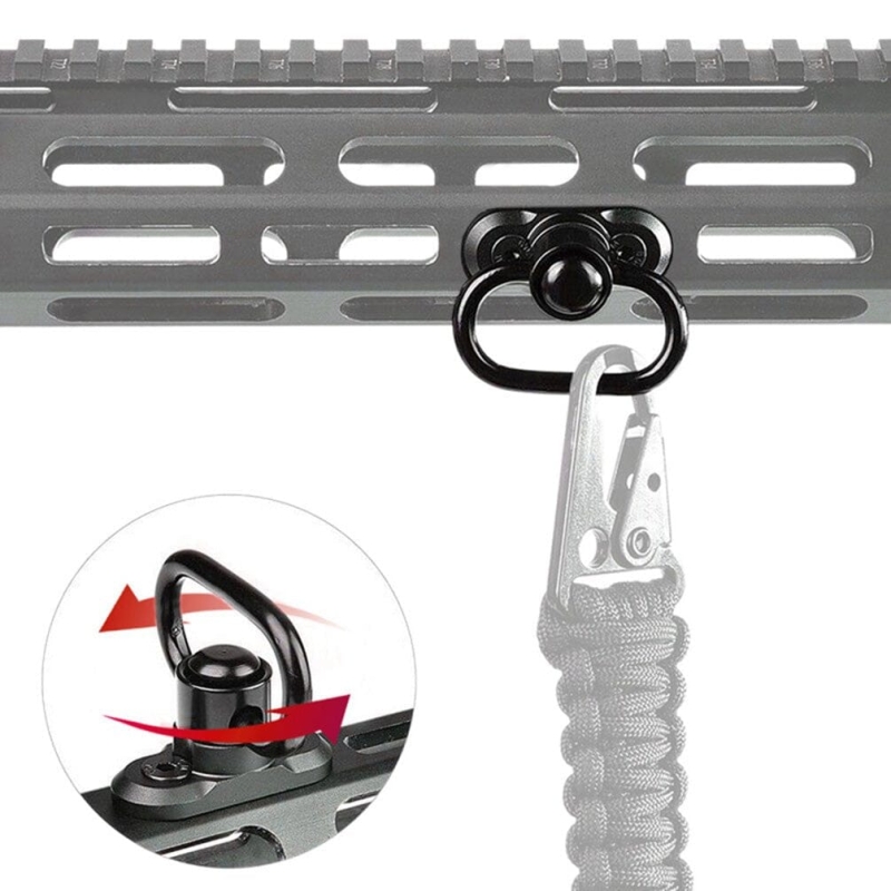 Single Point Gun Rifle Sling Bungee Strap w/ M-LOK Quick Release QD Sling Swivel | West Lake Tactical