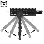 M-LOK 7.5" - 9" Rifle Bipod Lightweight Adjustable for Gun Hunting Matte Black