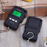 Digital Fish Scale Hanging Scale w/ Built-in Measuring Tape Backlit LCD Display