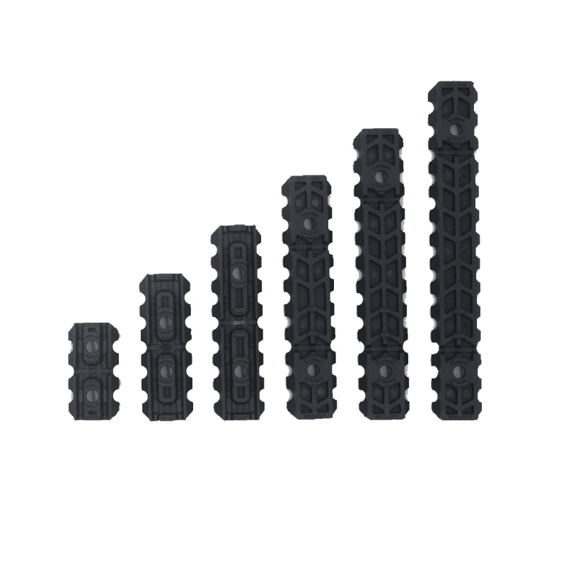 6 PCS M-LOK Polymer Picatinny Weaver Rail Section 3 5 7 9 11 13 Slot Rail Set | West Lake Tactical
