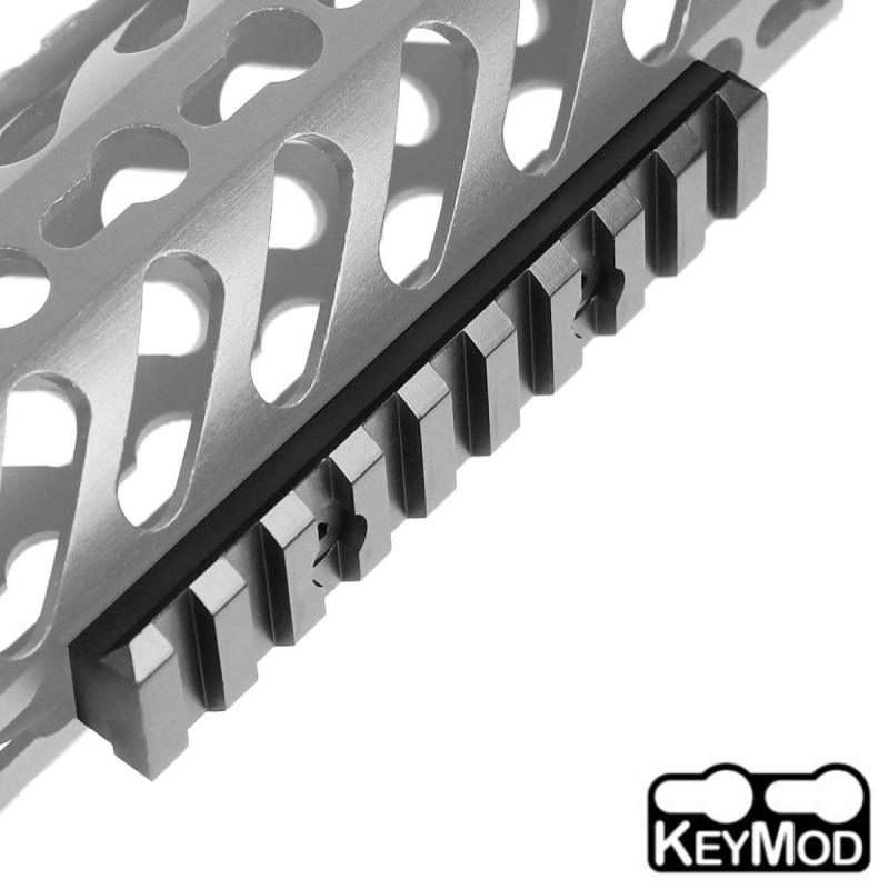 Keymod 11 Slot 5 inch Picatinny Weaver Rail Handguard Section Aluminum - West Lake Tactical