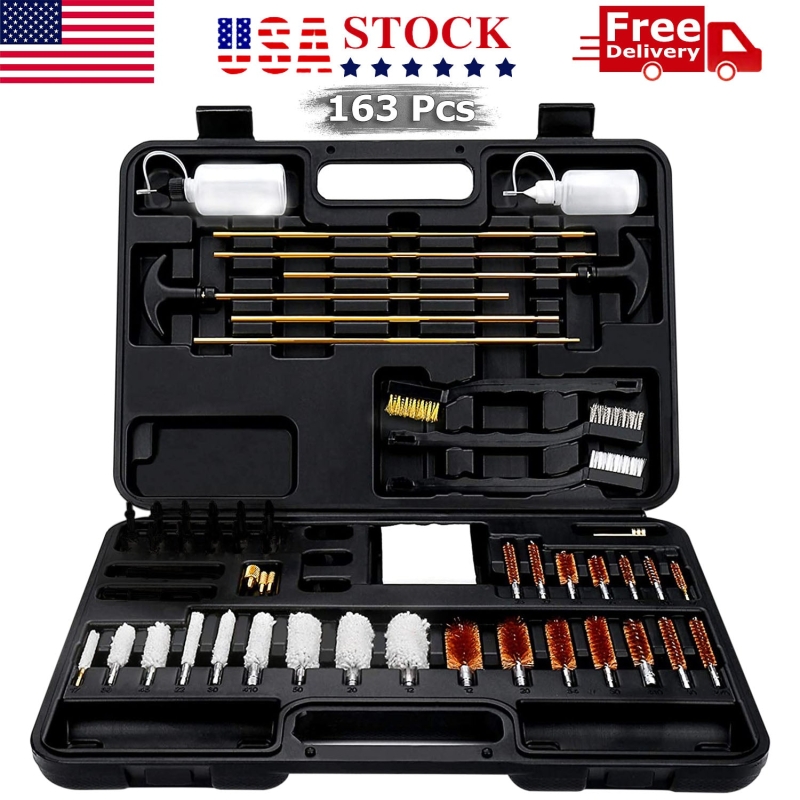 1_21941127-4f8d-417b-b27a-1230b5c2b31f Handgun Cleaning Kit Rifle Pistol Shotgun Firearm Brushes IWB OWB Universal Bore | West Lake Tactical