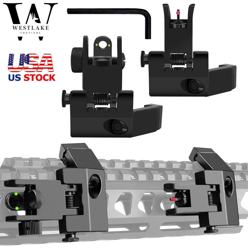 1_30d624c6-0d6c-41c7-bec0-c62e36b4d7cf Fiber Optics Foldable Iron Sights 45° Offset Flip-up Front and Rear Sights