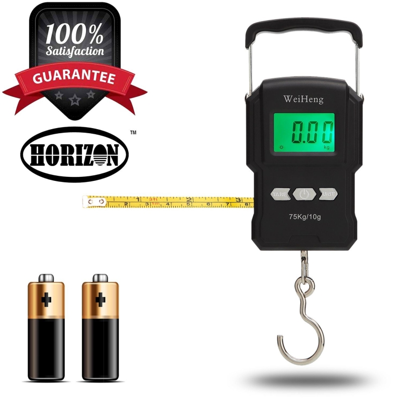 1_34fa71fd-f599-4707-bc5f-3cbd3e7e8435 Digital Fish Scale Hanging Scale w/ Built-in Measuring Tape Backlit LCD Display