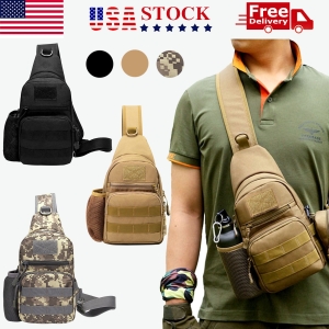 Men Outdoor Tactical Backpack Shoulder Sling Bag Chest Pack Sport Travel Hiking 3 Colors | West Lake Tactical