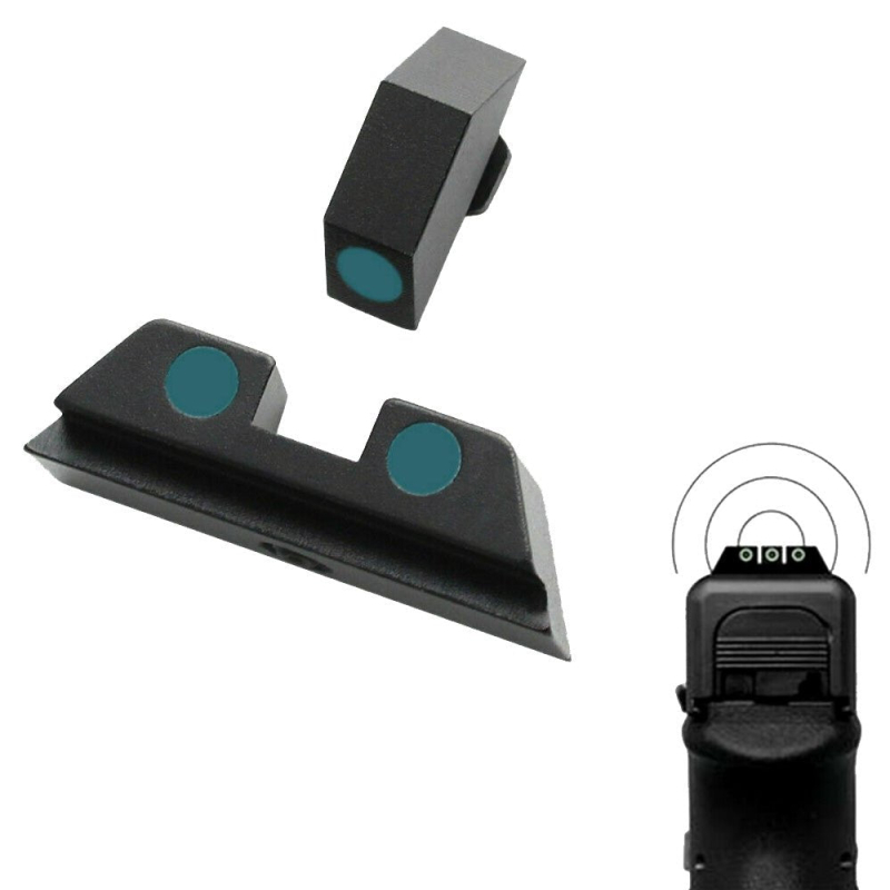Glow In The Dark Night Sights For GLOCK 17 19 22 23 24 26 27 33 35 37 38 39 44 | West Lake Tactical