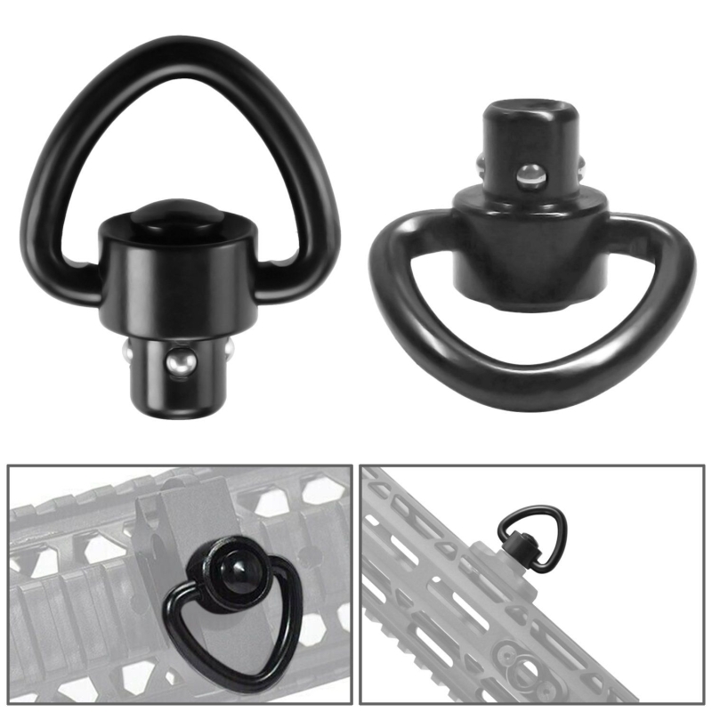 10 PCS Quick Detach D-Loop Set 1" Heavy Duty QD Sling Swivels with Push Button
