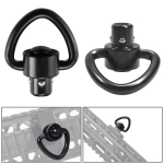2 PCS Quick Detach D-Loop Set 1" Heavy Duty QD Sling Swivels with Push Button