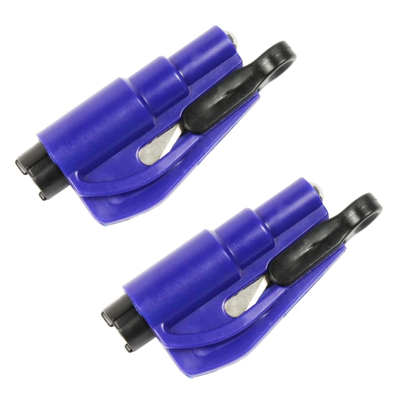 2 in 1 Emergency Window Glass Breaker Car Tool & Seat Belt Cutter Key Chain - West Lake Tactical