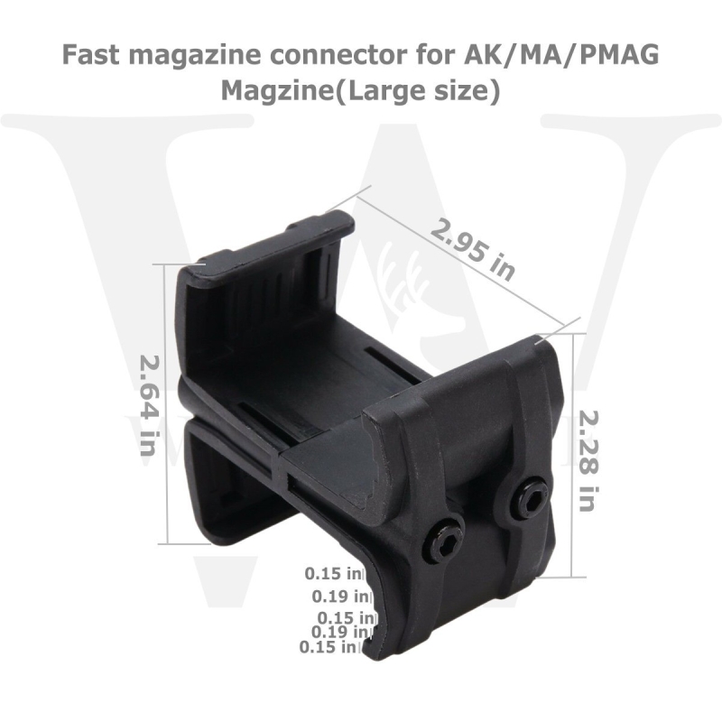 Tactical Magazine Coupler Parallel Connector Link Clamp Double Holder Mount 5.56 - West Lake Tactical