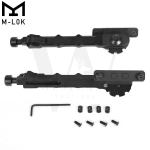M-LOK 7.5" - 9" Rifle Bipod Lightweight Adjustable for Gun Hunting Matte Black