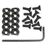 10 Pack M-LOK Screw and Nut Replacement Set for Rail Sections - with Wrench - West Lake Tactical