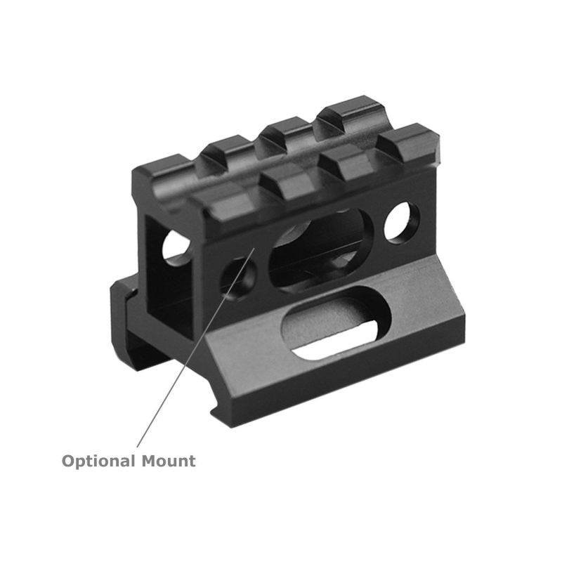 Red / Green Dot Sight 2 MOA Reflex Gun Sight Rifle Scope With 1 inch Riser Mount