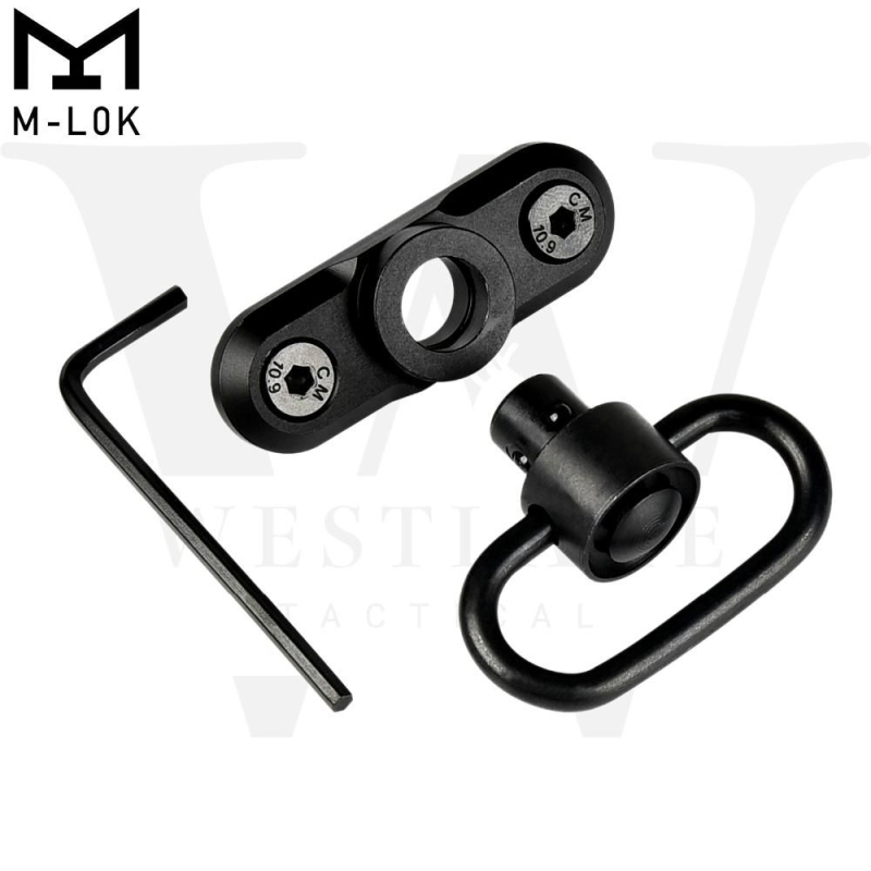 M-LOK Heavy Duty QD Sling Swivel Adapter Mount with Swivel for M-LOK Interface