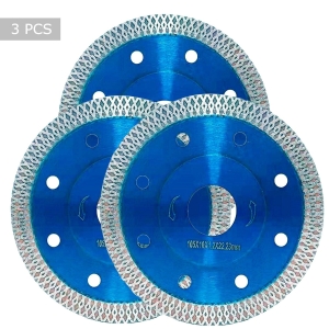 3 PCS Porcelain Tile Turbo Diamond Dry Cutting Saw Blade/Disc Grinder Wheel 4" / 4.5"