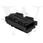 Tactical Scorpion Soft Shell 9mm Pistol Magazine Pouch Carrier Tall W/ Belt Loop