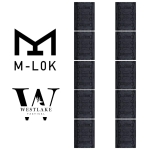 10 PCS M-Lok Rail Cover SNAP-IN Panels for MLOK Handguard Black / Tan