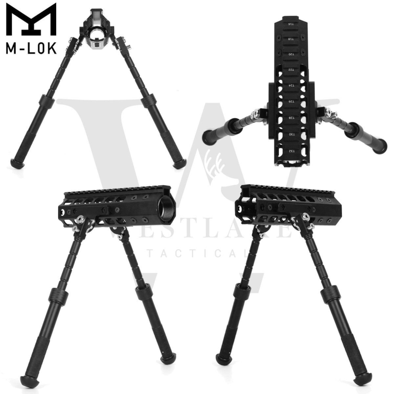Hunting Tactical M-LOK Rifle Bipod Adjustable 6.5-9 Inches