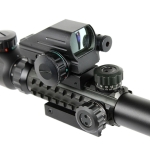 3-9X40 Tactical Rifle Scope Mil-dot with Holographic 4 Reticle Sight & Red Lase