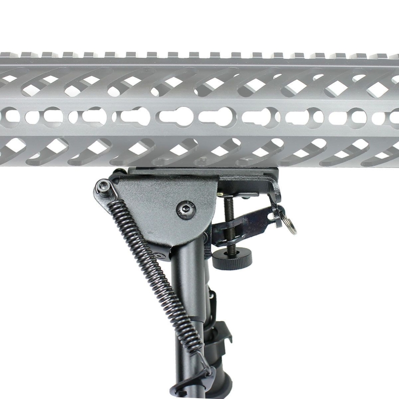 6" to 9" Adjustable Spring Return Sniper Hunting Rifle Bipod w/ KeyMod Adapter