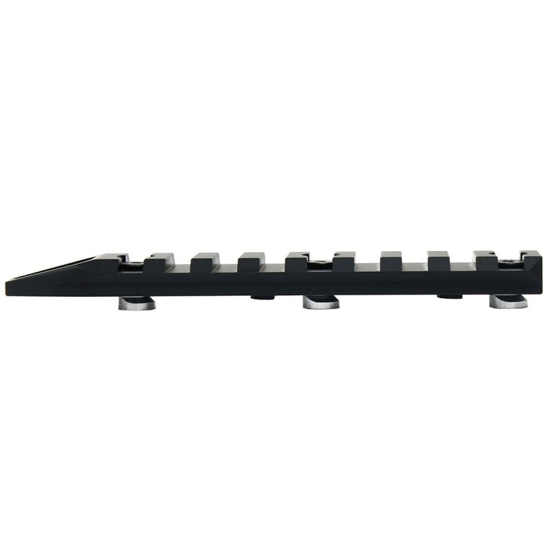 9 Slot 4.5" Picatinny Weaver Rail Section for Keymod Handguard - Aluminum Black