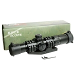 1.5-4X30 Tactical Rifle Scope with RGB illuminated Horseshoe Reticle-PEPR Mount - West Lake Tactical