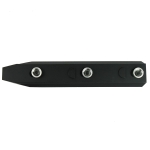 9 Slot 4.5" Picatinny Weaver Rail Section for Keymod Handguard - Aluminum Black