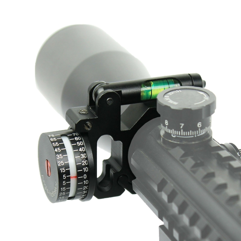 Ring Angle Degree Indicator (ADI/ACI) & bubble level 1"/30mm Mount for Scopes