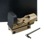 Tactical Holographic Reflex Sight Red - Green 4 Reticles with Rail Mount - Tan