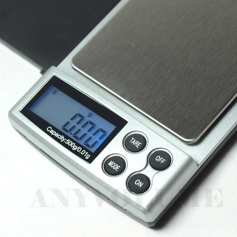 500g x 0.01g Digital Pocket Scale Jewelry Weight Scale Precision 0.01g