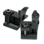 Premium Mil Spec Flip up Front Rear Iron Sight Set Fits Picatinny Rails Flattop