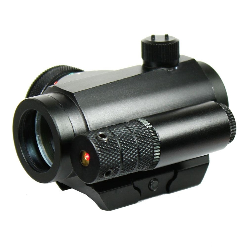 Tactical Reflex Green / Red Dot Sight Scope & Laser Sight Combo with Rail Mount