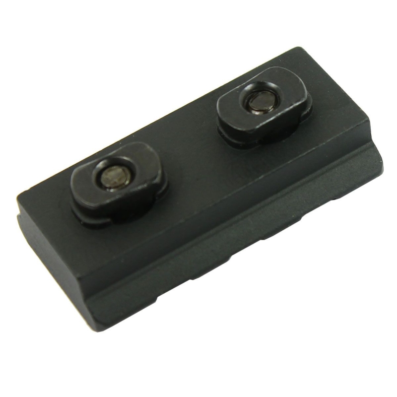 M-Lok 3 Slot Picatinny/Weaver Rail Handguard Section Aluminum - Black