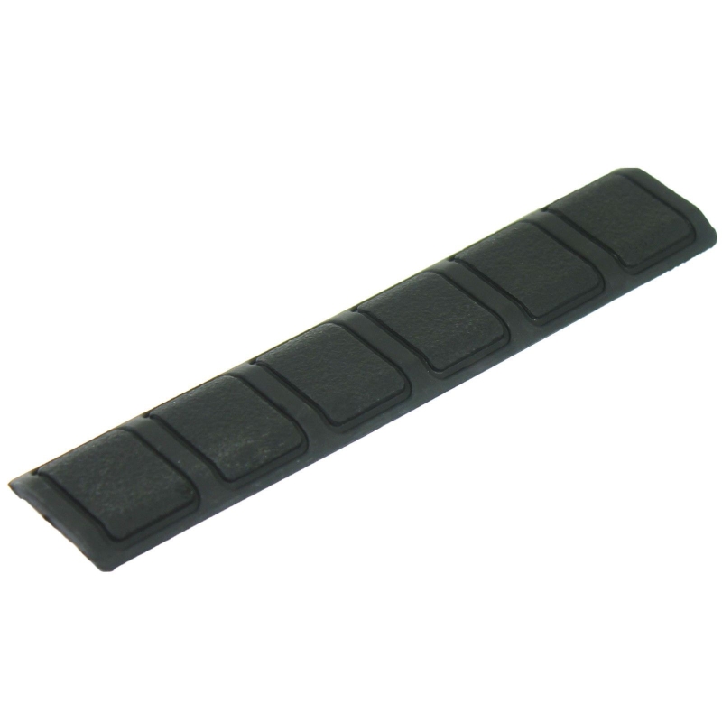 Pack of 6 Black KeyMod Rail Cover Textured Anti Slip Soft Rubber Panels -  6.25“