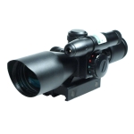2.5-10x40 Tactical Rifle Scope Green Laser Dual illuminated Mil-dot Rail Mount