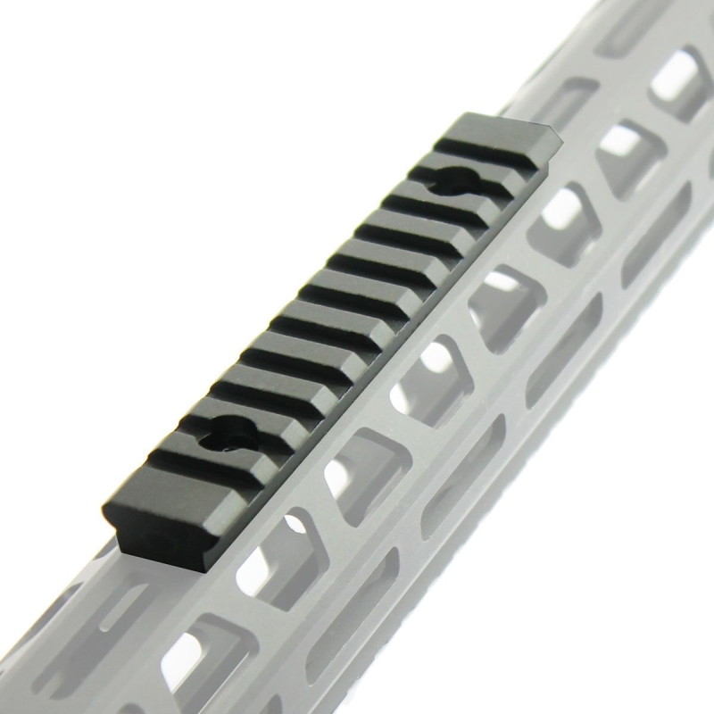 M-Lok 11 Slot Picatinny/Weaver Rail Handguard Section Aluminum 5" - Black