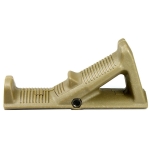 Angled Foregrip Front Grip with Finger Stop for Picatinny Handguard - Tan