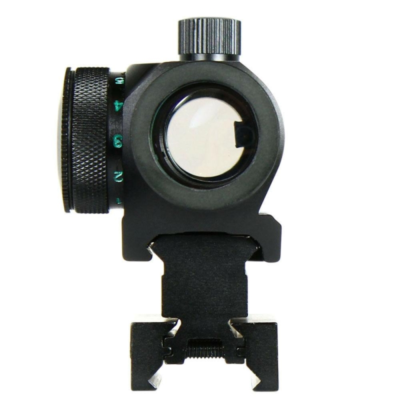 Tactical Reflex Red Green Dot Sight Scope - Dual High - Low Profile Rail Mounts